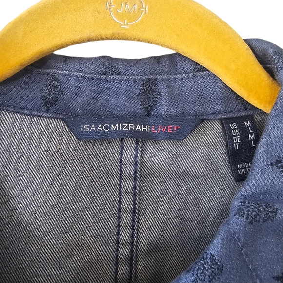 NWOT Issac Mizrahi live Women's Denim Jacket Size M - Picture 3 of 4
